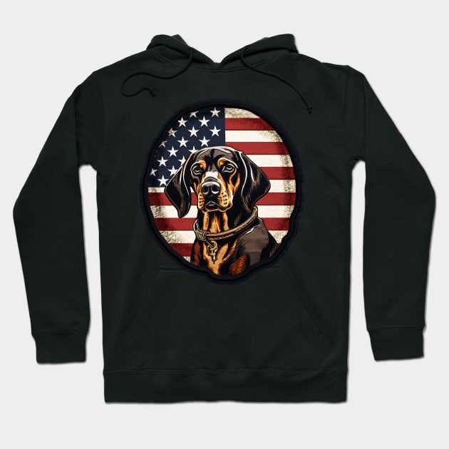 Foxhound 4th of July Hoodie by NatashaCuteShop